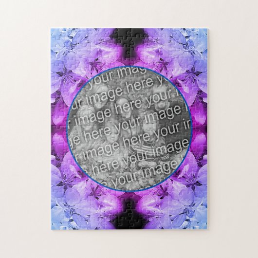 Blume Blüten Abstrakt Tinte hinzufügen Foto Puzzle (Vertikal)