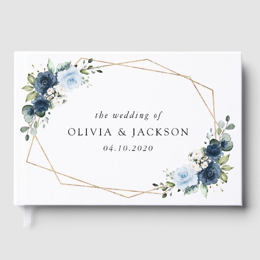 Blume, Blüten, Boho, Blumenzehen Gästebuch (Vorderseite)