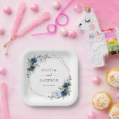 Blume, Blüten, Boho, Blumenzehen Pappteller (Party)