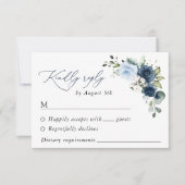 Blume, Blüten, Boho, Blumenzehen RSVP Karte (Vorderseite)