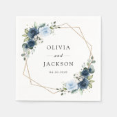 Blume, Blüten, Boho, Blumenzehen Serviette (Vorderseite)