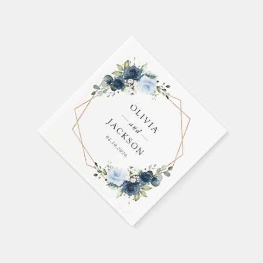 Blume, Blüten, Boho, Blumenzehen Serviette (Ecke)