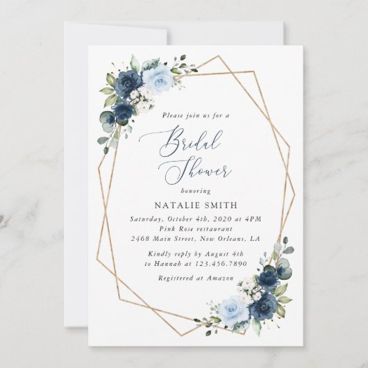 Blume, Blüten, Boho, Brautparty Einladung (Vorderseite)