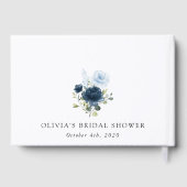 Blume, Blüten, Boho, Brautparty Gästebuch (Rückseite)