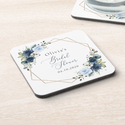 Blume, Blüten, Boho, Brautparty Getränkeuntersetzer (Linke Seite)