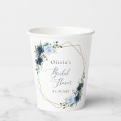 Blume, Blüten, Boho, Brautparty Pappbecher (Rückseite)