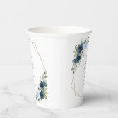 Blume, Blüten, Boho, Brautparty Pappbecher (Rechts)