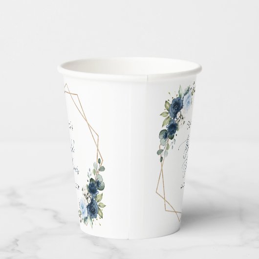 Blume, Blüten, Boho, Brautparty Pappbecher (Rechts)