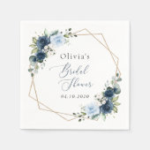 Blume, Blüten, Boho, Brautparty Serviette (Vorderseite)