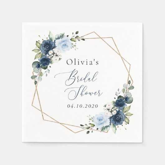 Blume, Blüten, Boho, Brautparty Serviette (Vorderseite)