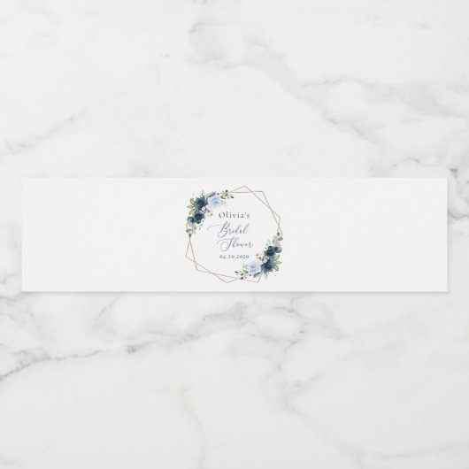 Blume, Blüten, Boho, Brautparty Wasserflaschenetikett (Einzelnes Label)