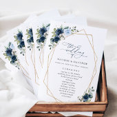Blume, Blüten, Boho, Hochzeitsprogramm