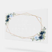 Blume, Blüten, Boho, Hochzeitzeitzeitschrift Acrylschild (Winkel)