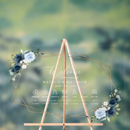 Blume, Blüten, Boho, Hochzeitzeitzeitschrift Acrylschild