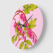 Blume bluten große wanduhr (Winkel)