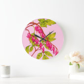 Blume bluten große wanduhr (Zuhause)