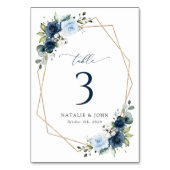 Blume, Blüten, Hochzeiten, Tischnummern (Vorderseite)