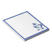 Blume Blütenblau Boutique Notizblock (angewinkelt)