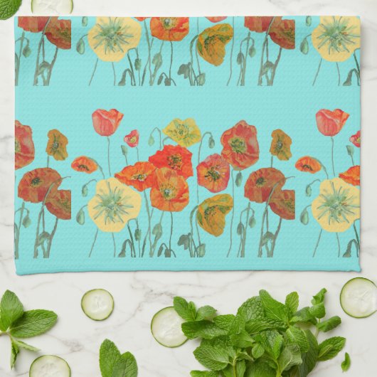 Blume Blütenmütterchen Mama Mother Geschirrtuch (Gefaltet)