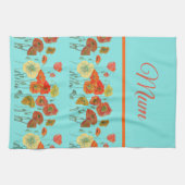 Blume Blütenmütterchen Mama Mother Geschirrtuch (Horizontal)