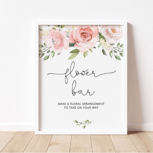 Blume Blütenrot Bar Poster