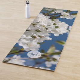 Blume-Blütenzweig Monogramm Yogamatte
