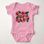 Blume Bodysuit Baby Strampler (Vorderseite)