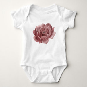 Blume Bodysuit Farbe Rosa Baby Strampler
