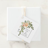 Blume-Bogen und Hochzeit Geschenkanhänger (Beispiel)