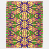 Blume Bohemischer Garten im Sommer 3 Fleecedecke (Vorderseite)