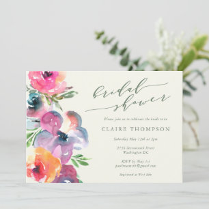 Blume Boho Brautparty Einladung