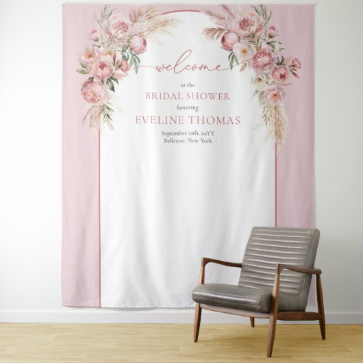 Blume boho Brautparty Wandteppich (Beispiel)