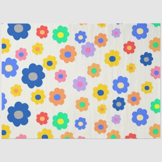 Blume Boho Chic Seidenpapier (Vorderseite)