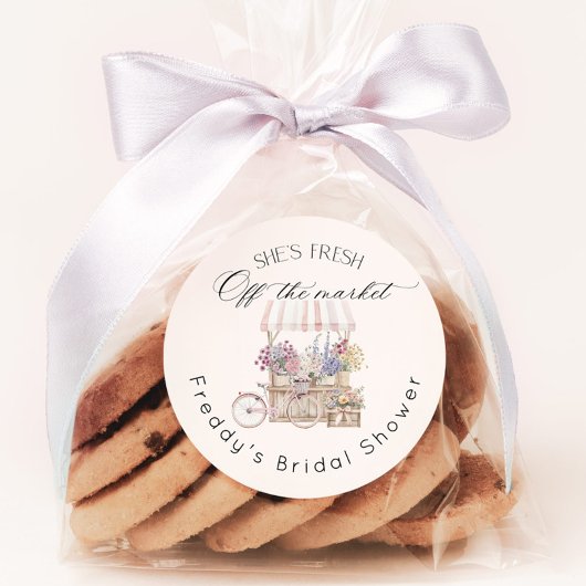 Blume Boho Frische Pasta machen Runder Aufkleber