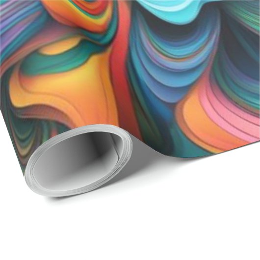 Blume Boho Geschenkpapier (Rolleneckpunkt)