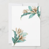 Blume Boho Grass Sweet 16 Einladung (Rückseite)