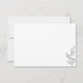 Blume Boho Hochzeit Details Herbst Einladung (Rückseite)