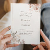 Blume Boho Lila Hochzeit Einladung