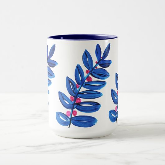 Blume Boho Modern Simple Tasse (Zentrum)