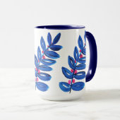 Blume Boho Modern Simple Tasse (VorderseiteRechts)
