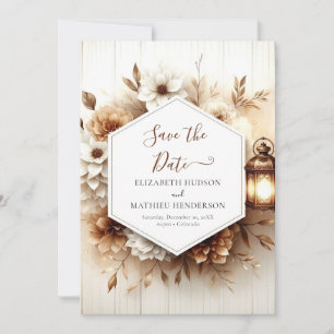 Blume Boho Rustic Wedding Save The Date