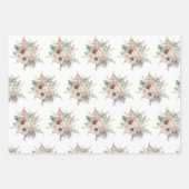 Blume Boho Terra Cotta Pampas Geschenkpapier Set (Vorderseite)