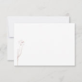 Blume Boho Terracotta Indie Einladung (Rückseite)