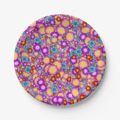 Blume-Bombe1 Pappteller (Vorderseite)