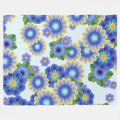 Blume-Bombe 7 Fleecedecke (Vorderseite (Horizontal))
