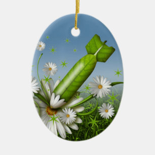 Blume Bombe Keramikornament