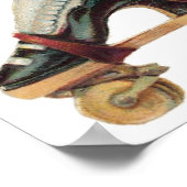 Blume bootet individuell anpassbares Poster (Ecke)