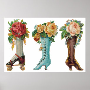 Blume bootet individuell anpassbares Poster