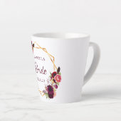 Blume bordeauxrot, weiß, geometrisch milchtasse (Rechte Ecke)