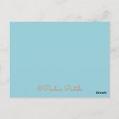 Blume Border~Dankeschön Karte (Rückseite)